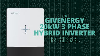 GivEnergy 20kW 3 Phase Inverter Is Here [upl. by Ban]