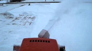 Simplicity 7790 Diesel Snow Blowing [upl. by Ikkela]