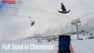 Best powder skiing of my life  Chamonix 2023  ft 74jordy [upl. by Ahsilahk]