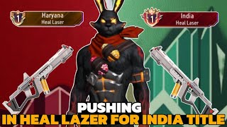 Pushing weapon glory in heal lazer for India title  br rank push in squad with tips and tricks [upl. by Anawqahs]