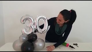 COME REALIZZARE UN CENTROTAVOLA PALLONCINI PER COMPLEANNO [upl. by Ichabod389]