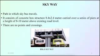 A Seminar Presentation on Sky Bus Technology by Ramdatt Dubey [upl. by Patty]