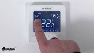 ProWarm ProTouch WiFi Smart Thermostat  Connecting to ProTouch App [upl. by Novel273]