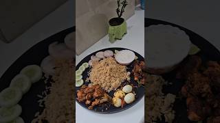 Sunday non veg thali 😋 sunday biryani nonvegthali chickenrecipe chickenfry [upl. by Close]