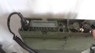 US military ANPRC104 Tactical HF SSB man pack transceiver shortwave communications [upl. by Smailliw]