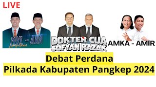 LIVE  Debat Perdana Pilkada Pangkep 2024 [upl. by Wordoow]