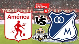 América 2 vs Millonarios 1  Fecha 5  Liga Betplay II 2024 [upl. by Aiahc]