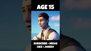 Fortnite Midas At Different Ages 😱 Worlds Smallest Violin [upl. by Kristofor]