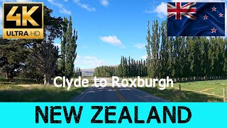 Clyde to Roxburgh Central Otago 🇳🇿New Zealand 4K 60p [upl. by Acirehs]