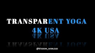 Transparent Yoga 4K USA  Pronunciation Guide In English [upl. by Nimajneb]