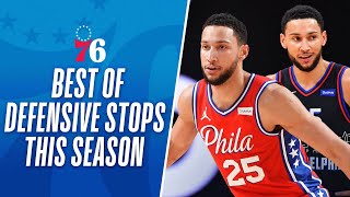 Ben Simmons BEST Defensive Stops This Season So Far [upl. by Dronel]