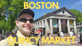 Quincy Market WALKING TOUR  BOSTON [upl. by Kraska]