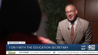 US Secretary of Education sits down with ABC15 for oneonone interview [upl. by Kera792]