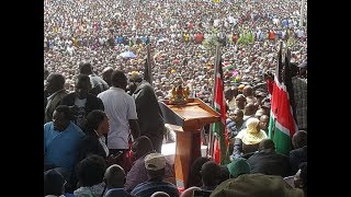 Raila Odinga speech after swearingin at Nairobis Uhuru Park [upl. by Randa111]