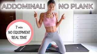 7 min ADDOMINALI DA STESI NO PLANK  Silvia Fascians [upl. by Lapham]