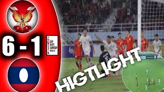 🔴 FULL MATCH HIGHLIGHT  INDONESIA VS LAOS  Asean U16 Boys Championship [upl. by Thistle]