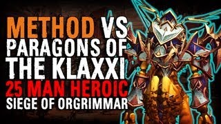 Method vs Paragons of the Klaxxi 25 Heroic World First [upl. by Mccormick197]