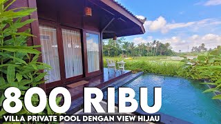 VILLA PRIVATE POOL VIEW SEINDAH INI  Review Villa Dengan Pemandangan Sawah  Kayangan Villa Ubud [upl. by Ofella]