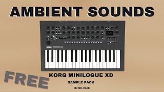 Korg Minilogue XD  Ambient Sounds Sample Pack FREE [upl. by Belford]