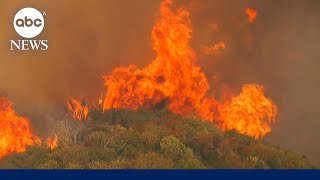 Thousands forced to evacuate as California wildfires rage [upl. by Luas]