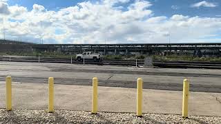 Union Pacific HiRailer passes through Salt Lake Central Station [upl. by Aeiram]