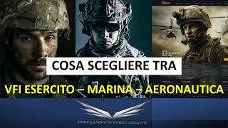 La scelta migliore tra VFI Esercito  Aeronautica  Marina Militare [upl. by Thgirw981]