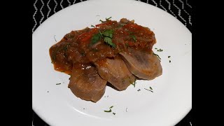 Como preparar una deliciosa Lengua en Salsa Criolla [upl. by Lurie]