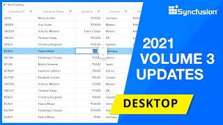 Syncfusion Desktop Updates—2021 Volume 3 [upl. by Garland]