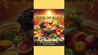 Proverbs 3910 Explained GIFTS OF FAITH bibleverse biblestudy [upl. by Ru]