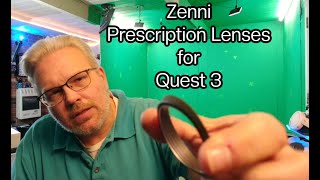 Zennis Meta Quest 3 Prescription Lens Inserts  First Impressions [upl. by Fessuoy]