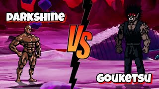 Superalloy Darkshine Vs Gouketsu one punch man fights  mugen [upl. by Thomajan232]