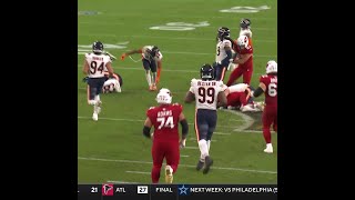 Elijah Higgins catches for a 24yard Gain vs Chicago Bears [upl. by Adalie]