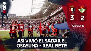 Osasuna golpea sufre y gana 32 al Real Betis en El Sadar  Club Atlético Osasuna [upl. by Mlawsky]