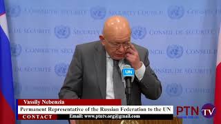 Russian PR Vassily Nebenzia to UN terms Germany investigation as useless amp incredible in UNSCO [upl. by Pinckney]