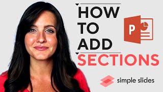 How to Add Sections on Microsoft PowerPoint  PowerPoint Tip [upl. by Rebe]