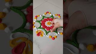 Easy rangoli designs for beginners rangolirangolidesignsdiwali [upl. by Narf]