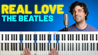 How To Play quotReal Lovequot by The Beatles Piano TutorialChords for Singing [upl. by Emersen746]