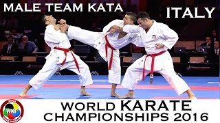 BRONZE MEDAL Male Team Kata ITALY 2016 World Karate Championships  WORLD KARATE FEDERATION [upl. by Ainak]