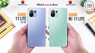 Xiaomi 11 Lite 5G NE vs Xiaomi Mi 11 Lite 5G  Full Comparison ⚡ Which one is Best [upl. by Bensky204]