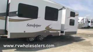 2011 Sandpiper 355QBQ Fifth Wheel Camper at RVWholesalerscom 025056  Satin [upl. by Aivle]