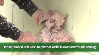 Insulating Walls with Dense Packed Cellulose [upl. by Oiromed]