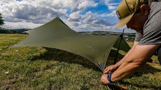 Setting up a TARP amp bug bivy for the 1st time [upl. by Bussey]