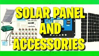 Solar panel and other accessories [upl. by Idelia]