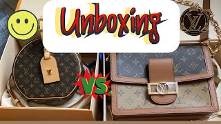 Unboxing Louis Vuitton Dauphine MM VS Boîte Chapeau so what do u think 🤔 [upl. by Hynes710]