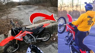 HOW TO WHEELIE CRF150R OR ANY DIRTBIKE BEST amp EASIEST WAY [upl. by Annaes]