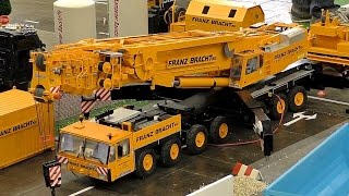 HUGE RC SCALE MODEL CRANE TRUCK FRANZ BRACHT KG DEMAG AC1200 AT WORK AMAZING MODEL MACHINE [upl. by Kreindler]