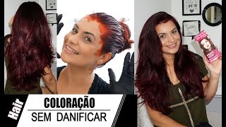 Como Pintar o Cabelo Sem Danificar  Retocando a Raiz Vermelho Rubi 666 Altamodaé [upl. by Nicolea]