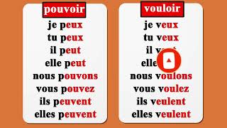 conjugaison les verbes du 3ème groupe présent pouvoir et vouloir [upl. by Tana]