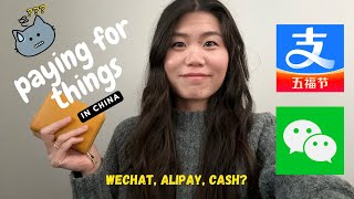 Paying for things in China 2024 WeChat Alipay Cash [upl. by Anialed]