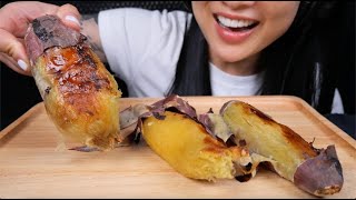 YOUR REQUEST JAPANESE SWEET POTATOES ASMR RELAXING EATING SOUNDS LIGHT WHISPERS  SASASMR [upl. by Anitselec]